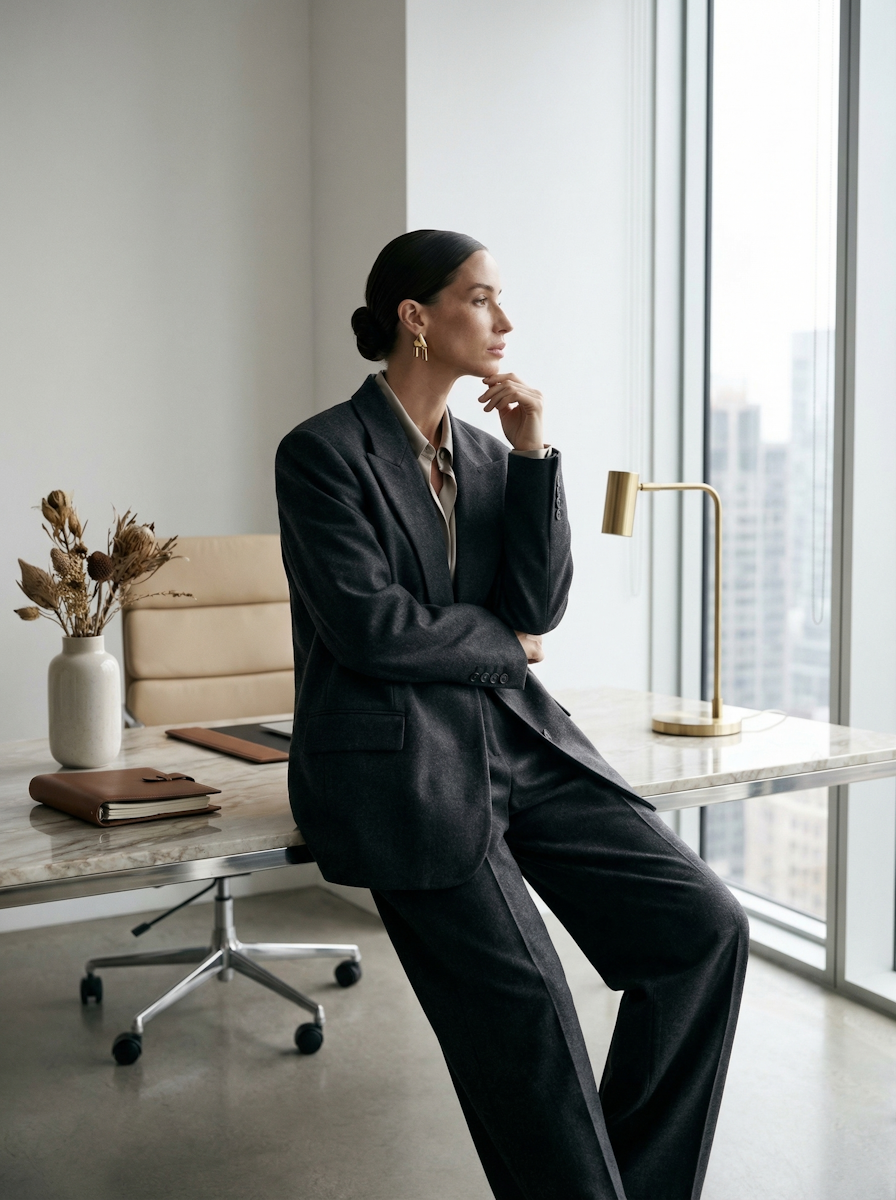 A business founder considering her next opportunity