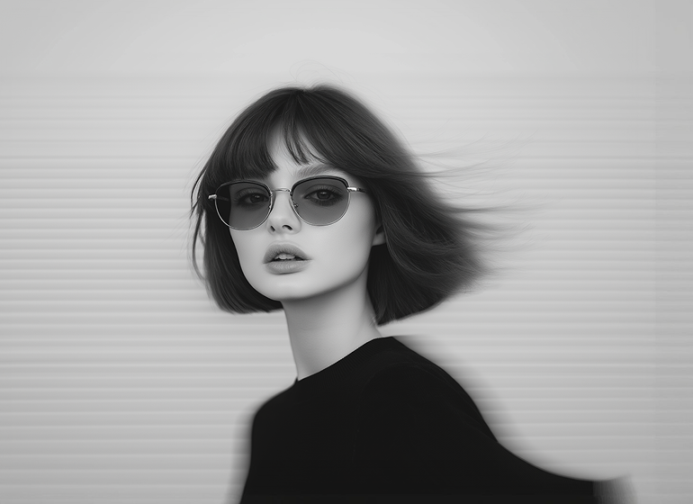 A finished salon cut and style
